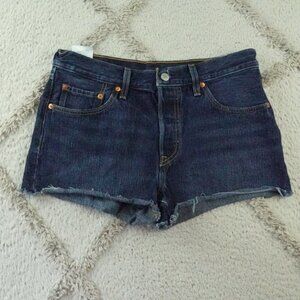 Levi's Dark Blue Jean Shorts